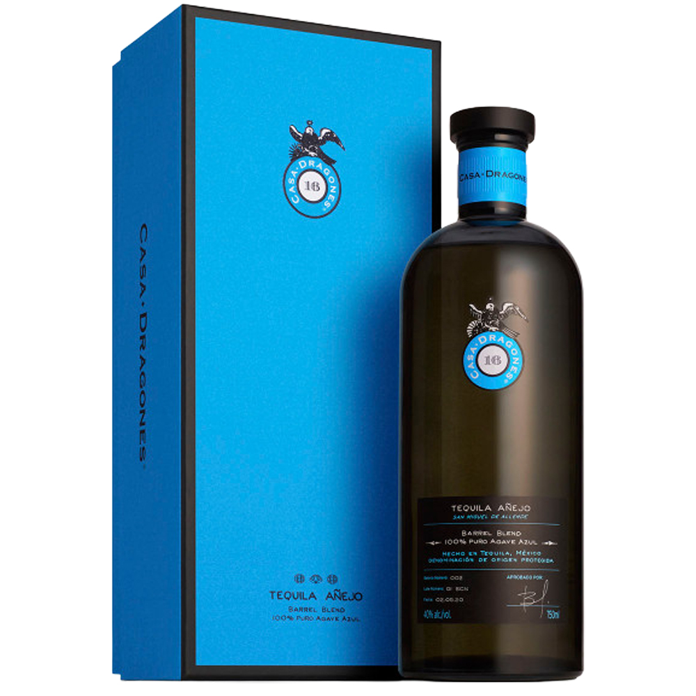 Boca Casa Dragones Añejo Tequila 0,7L s ručno numeriranom etiketom i luksuznim pakiranjem