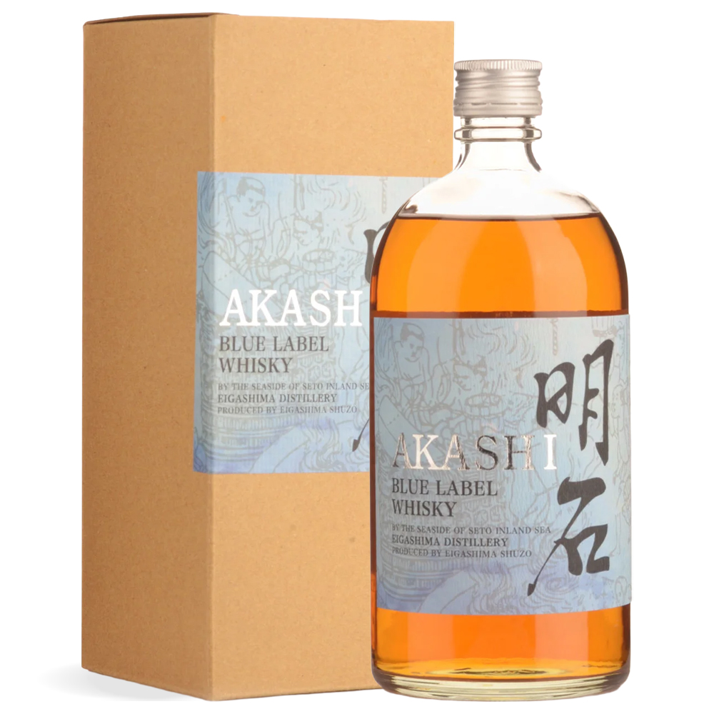 Boca White Oak AKASHI Blue Blended Japanese Whisky 0,5L s plavom etiketom