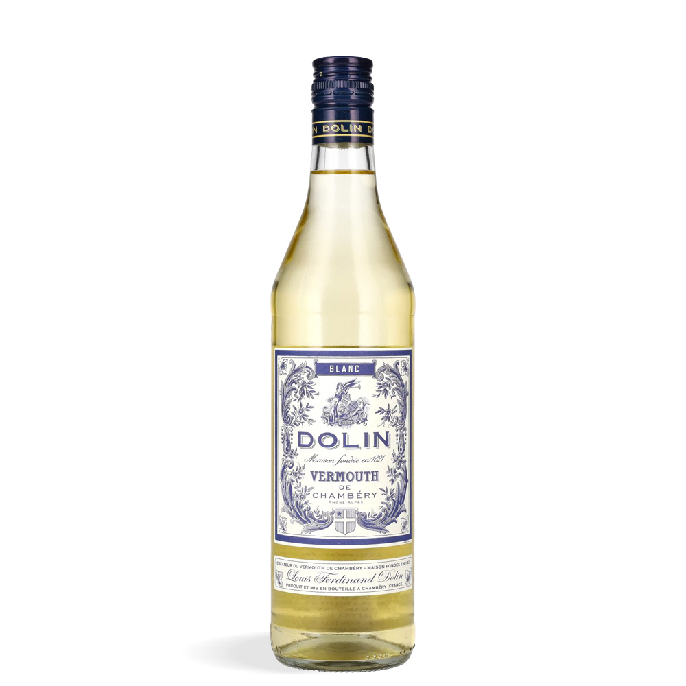 Boca Dolin Vermouth de Chambéry Blanc 0,75L s tradicionalnom plavo-bijelom etiketom