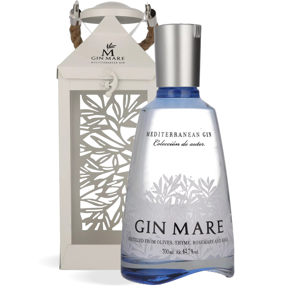 Boca Gin Mare Lantern Limited Edition 0,7L u metalnoj poklon svjetiljci s biljnim motivima