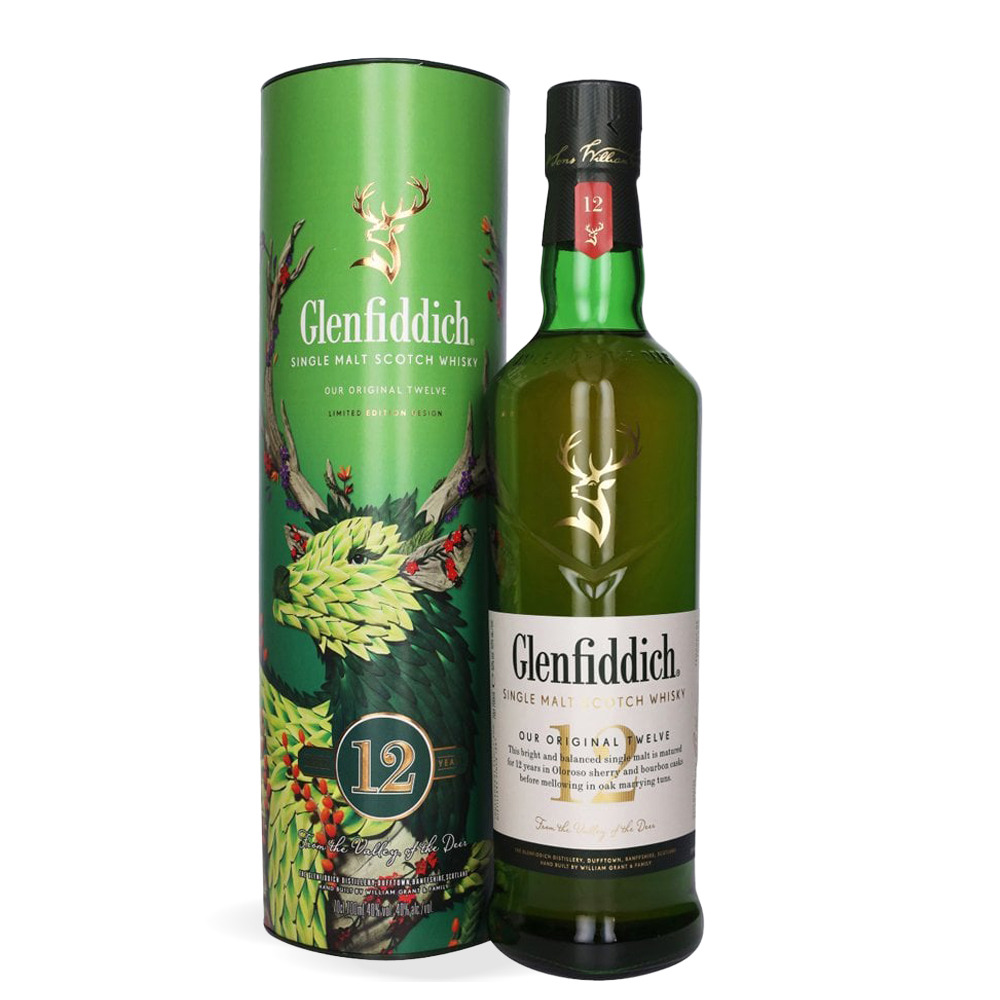 Boca Glenfiddich 12 Years Old Single Malt Scotch Whiskya 0,7L s limitiranim dizajnom kutije