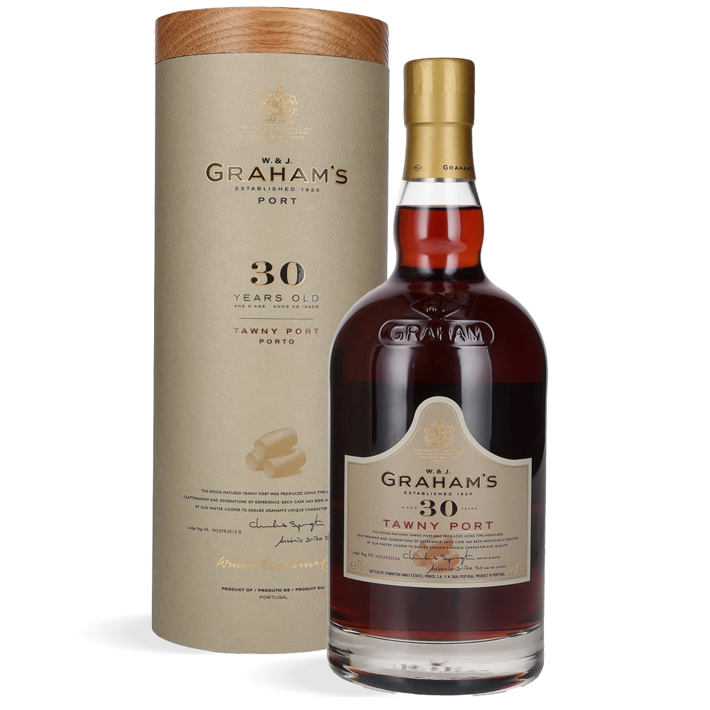 Boca Graham's Tawny Port 30 Years Old 0,75L u luksuznom pakiranju s jantarno-smeđom tekućinom