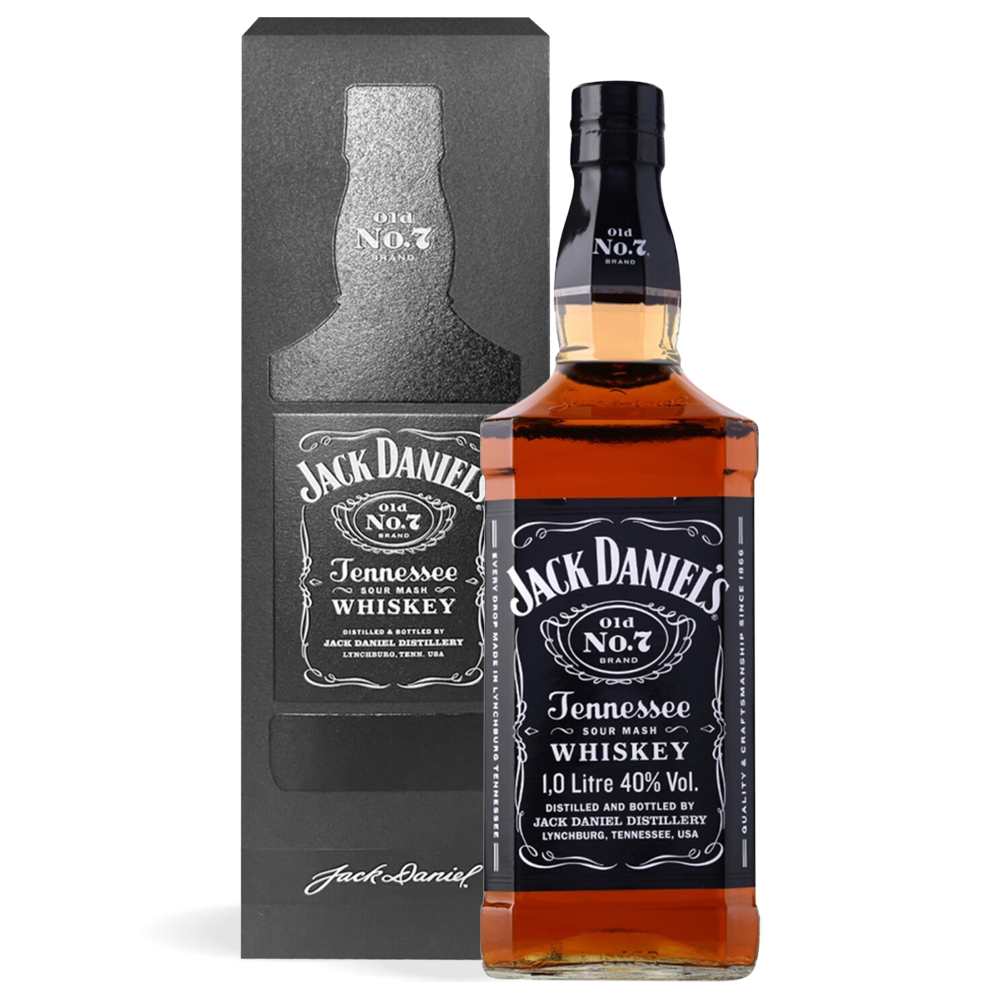 Boca Jack Daniel's Tennessee Whiskey od 1l sa crnom poklon kutijom