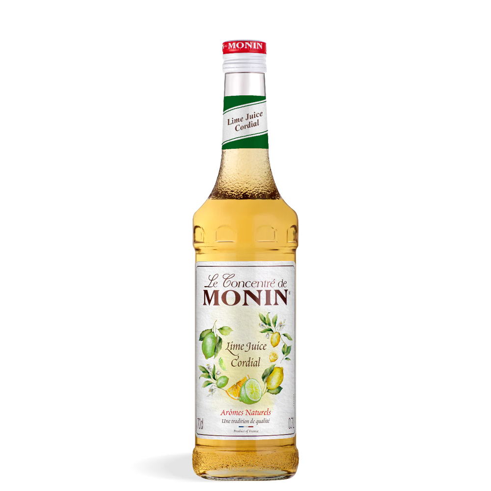 Boca Monin Cordial Limeta koncentrata 0,7L s prozirnim sadržajem i citrusnom etiketom