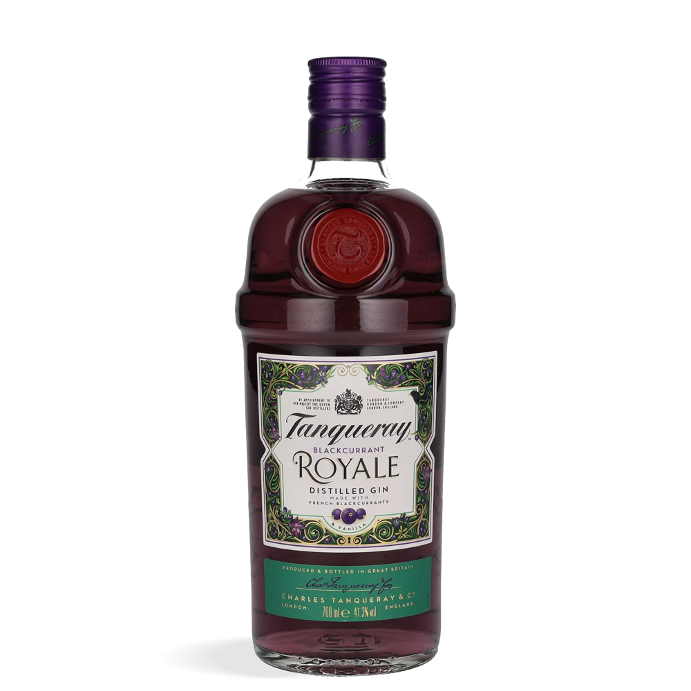 Boca Tanqueray Blackcurrant Royale GIna 0,7L u tamnoljubičastoj nijansi s luksuznom etiketom
