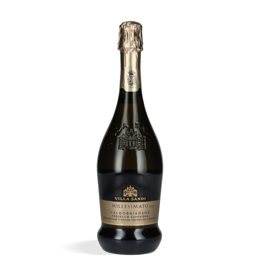 Boca Villa Sandi Millesimato Valdobbiadene Prosecco Superiore Brut DOCG 2024 s elegantnom etiketom