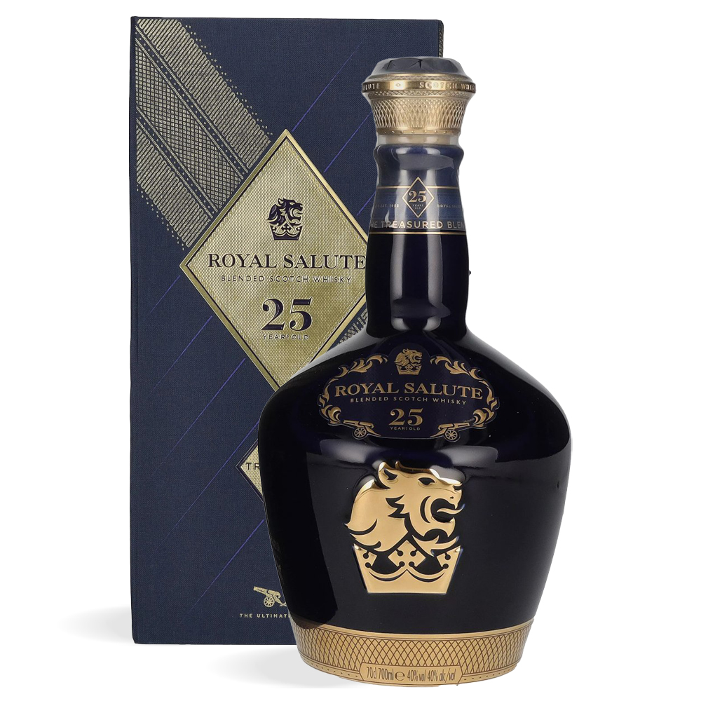 Boca Royal Salute 25 Years Old The Treasure Blend scotch whisky u luksuznoj kutiji s elegantnim dizajnom