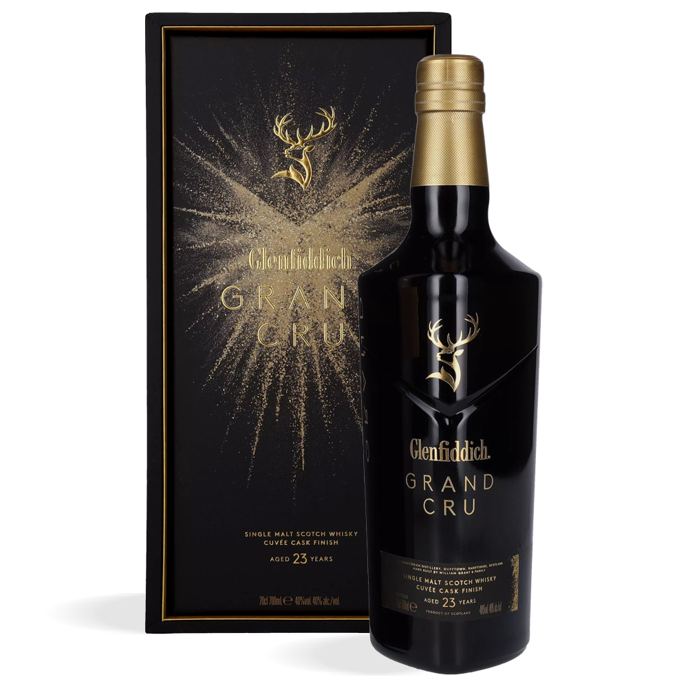 - [ ] Boca Glenfiddich 23 Years Old Grand Cru Single Malt Scotch Whisky u crno-zlatnom luksuznom pakiranju