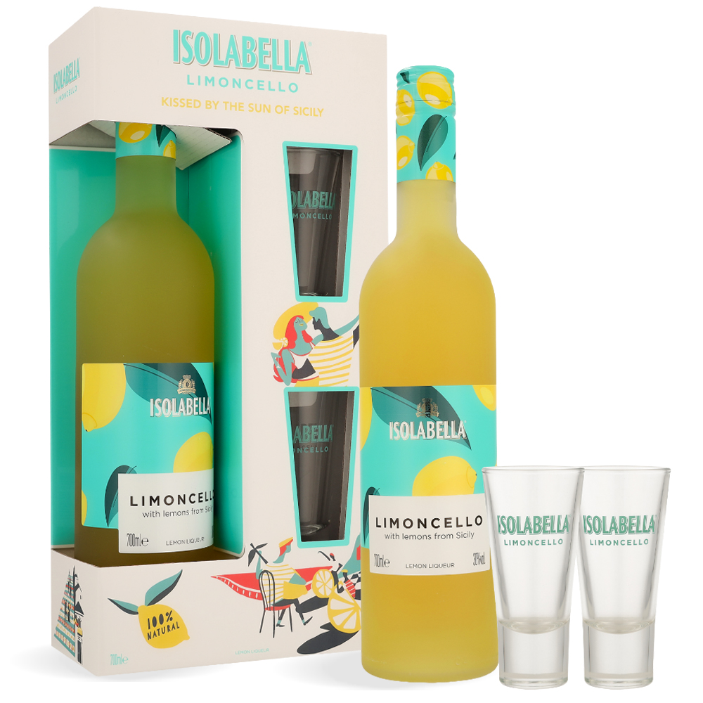 Boca Isolabella Limoncello od 0,7 l s dvije čaše u poklon pakiranju
