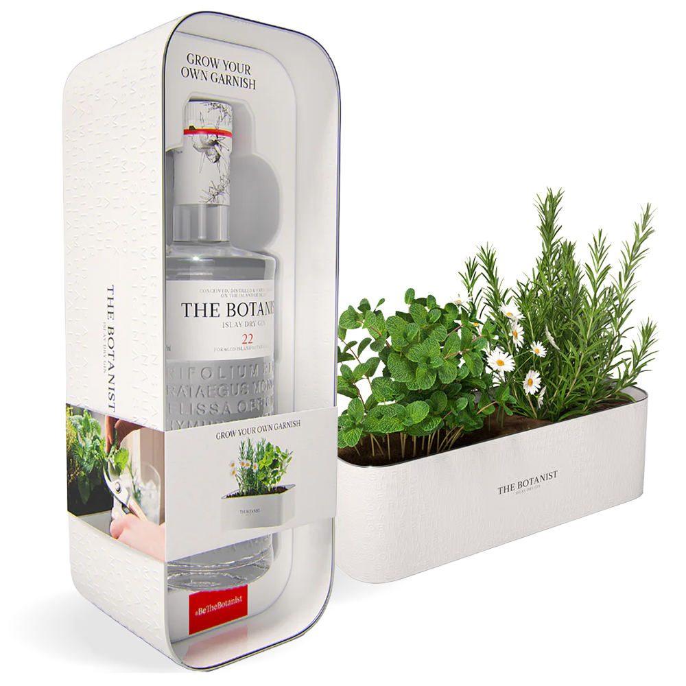 Boca The Botanist Islay Dry Gin od 1 l u poklon setu s limenom sadilicom