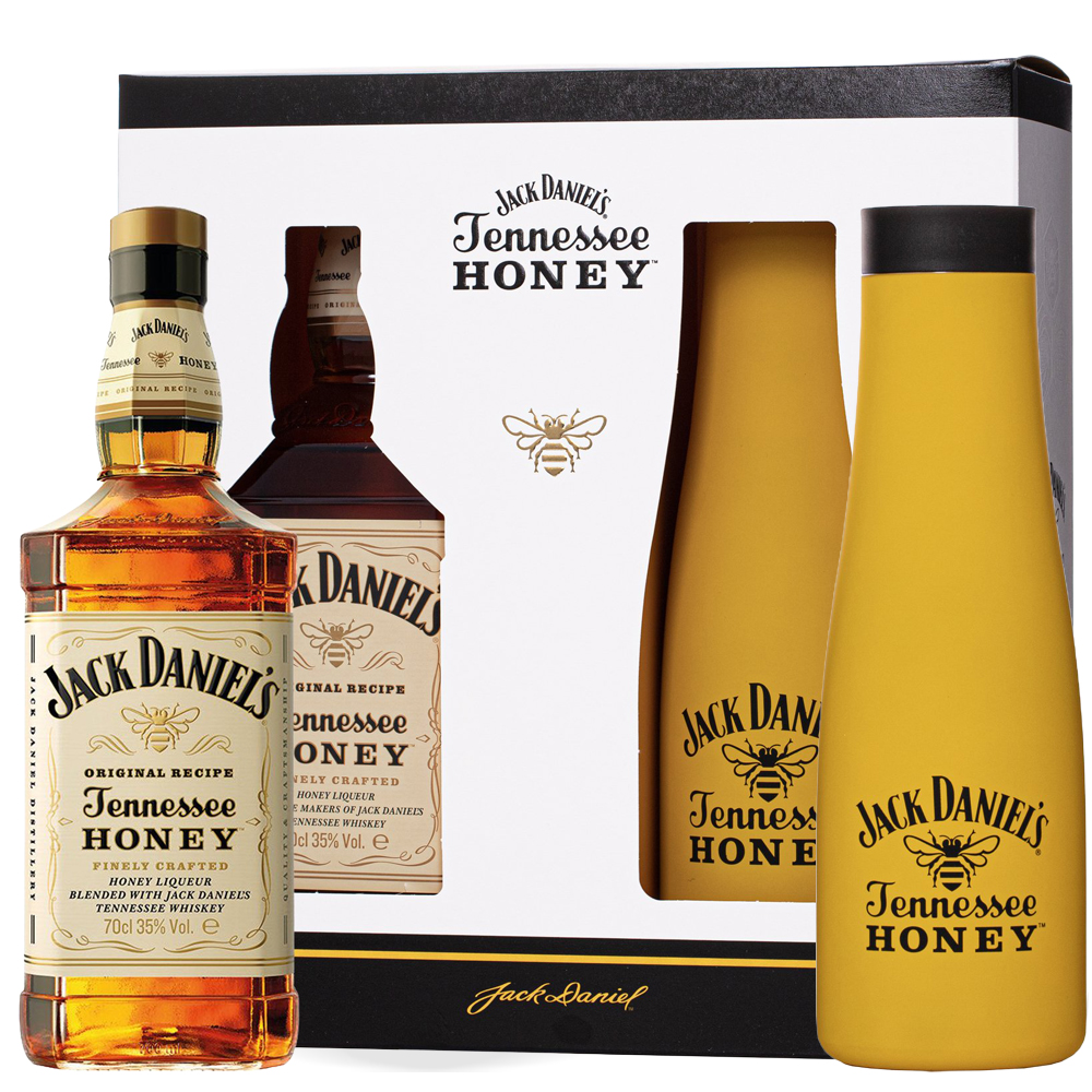 Boca Jack Daniel’s Tennessee Honey Whiskey od 0,7l u poklon pakiranju s elegantnom termos bocom