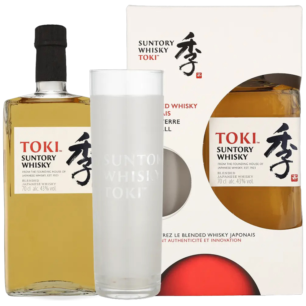 Boca Suntory Toki Blended Japanese Whisky 0,7l u poklon pakiranju s elegantnom visokom čašom
