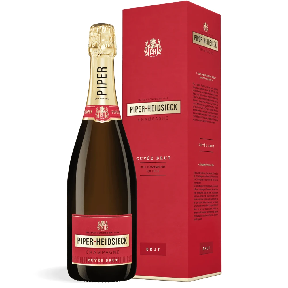 Boca Piper-Heidsieck Cuvee Brut Champagne 0,75l sa elegantnom crvenom kutijom