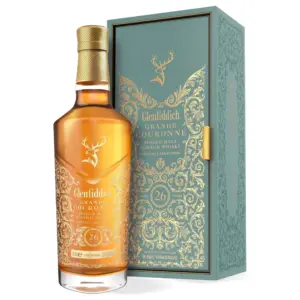 Glenfiddich 26 Years Old Grande Couronne 0,7 L u luksuznoj boci s elegantnom etiketom i profinjenom poklon kutijom.