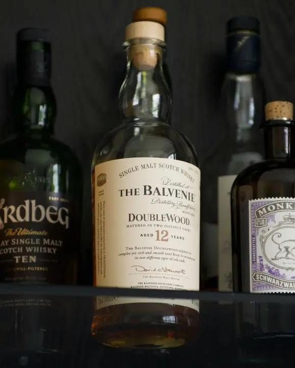 The Balvenie DoubleWood 12 years old single malt scotch whisky boca