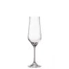 Bohemia Royal Crystal Lida flute čaša za šampanjac 220 ml od prozirnog kristalnog stakla vitkog oblika za posluživanje šampanjca i pjenušavih vina