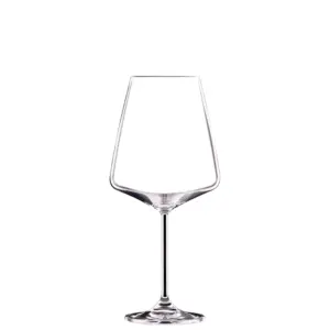 Bohemia Royal Crystal Sora čaša za bijelo vino 520 ml od prozirnog kristalnog stakla modernog geometrijskog oblika i elegantne tanke drške