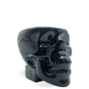 Čaša u obliku lubanje Crystal Head Black Shotglass