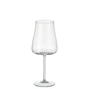 Crystalex Alex čaša za bijelo vino 400 ml od prozirnog kristalnog stakla modernog zaobljenog oblika i tanke elegantne drške