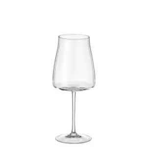 Crystalex Alex čaša za crno vino 600 ml od prozirnog kristalnog stakla modernog zaobljenog oblika i tanke elegantne drške