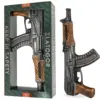 Zlatogor AK-47 Black Absolute Standard Ukrainian Vodka 0,7 L u crnoj boci u obliku AK-47 modela s pripadajućom kutijom