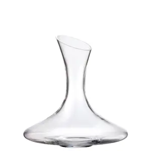 Bohemia Royal Crystal dekanter 35613 1250 ml, ručno puhano bezolovni kristal, široko nisko tijelo s kosim rubom vrata.