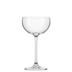 Crystalex Nick & Nora čaša za koktele 140 ml, bezolovni kristal, duboka zaobljena zdjela s delikatnom nogom, set 6 komada.