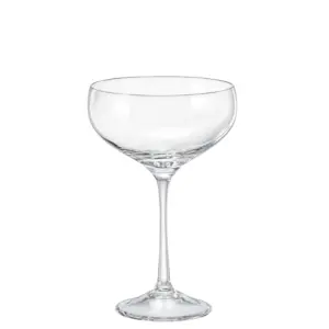 Crystalex Specials II. 40919 coupe čaša za koktele 180 ml, bezolovni Sparkle kristal, plitka zdjela s tankom visokom nogom, set 6 komada.