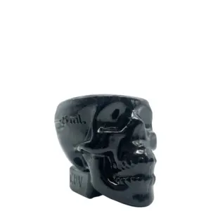 Čaša u obliku lubanje Crystal Head Black Shotglass