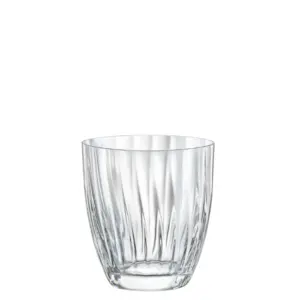 Crystalex Kate Optic čaša za sokove i žestoka pića 300 ml od kristalnog stakla s reljefnom optičkom teksturom u setu od 6 komada za posluživanje sokova, vode i žestokih pića.