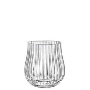 Crystalex Tulipa Optic čaša 350 ml od kristalnog stakla s reljefnom Optic teksturom inspiriranom oblikom tulipana u setu od 6 komada za posluživanje vode, sokova, whiskyja i koktela.
