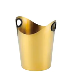 Kibla za boce Cyclone Gold 5l od inoxa sa zlatnom završnom obradom za hlađenje vina, pjenušaca i šampanjaca, profesionalna barska oprema i sitni barski inventar.